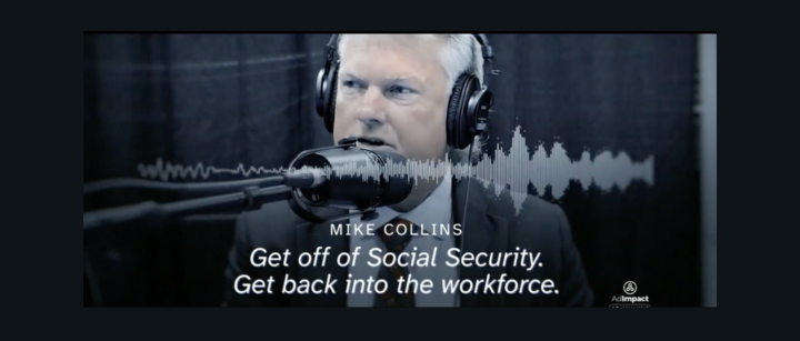 La publicité d'Ossoff prend la citation de Collins hors de son contexte