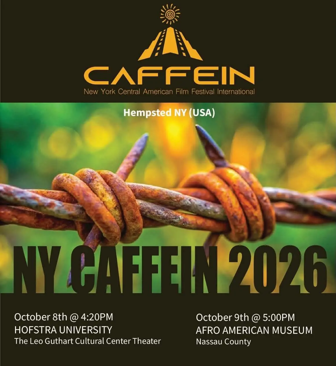 Invité au Festival international du film centraméricain 2026 à Hempstead, Long Island